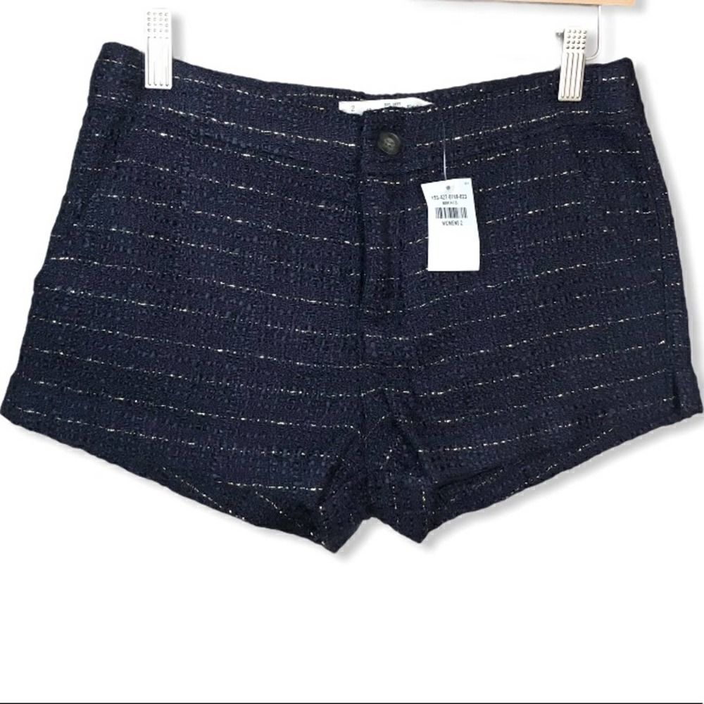 Abercrombie & Fitch Tweed Glitter Blue Shorts